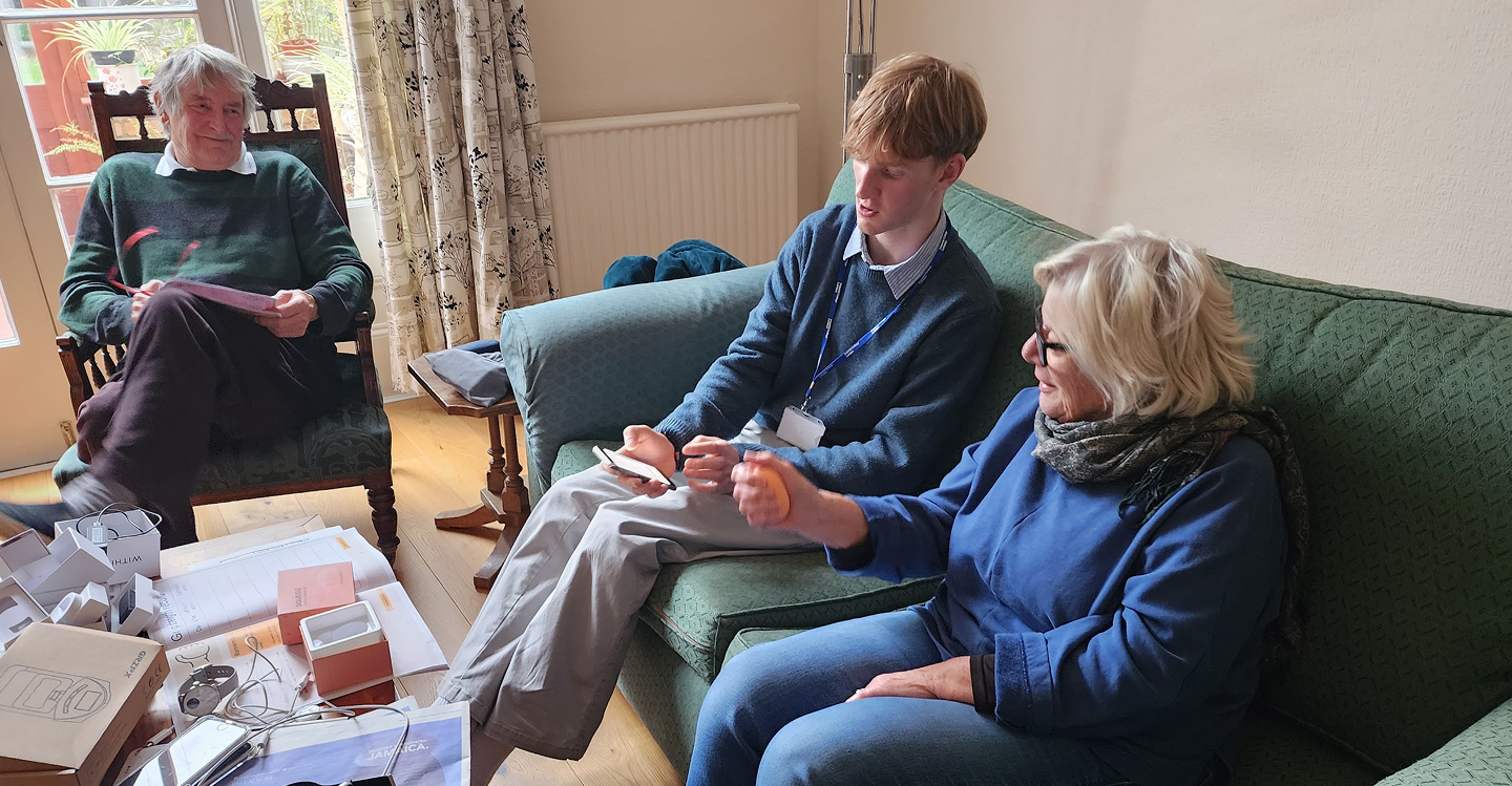 Older adults engaging with technology